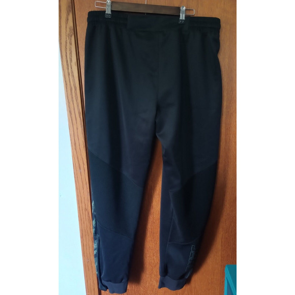 UFC Venum Jogging Pants Mens XXL Black Walk Out Elastic Waist Ankle MMA - Picture 2 of 8